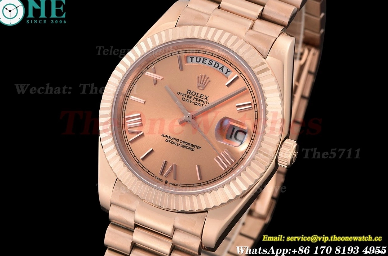 MY8215 Rose 40mm Gold Dial RG Daydate GDF RG 0425